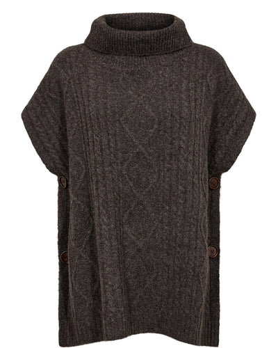 Nümph Joline Poncho - Black Coffee