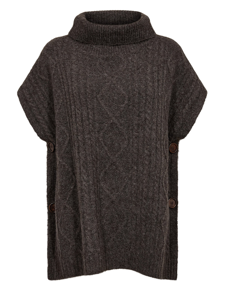 Nümph Joline Poncho - Black Coffee