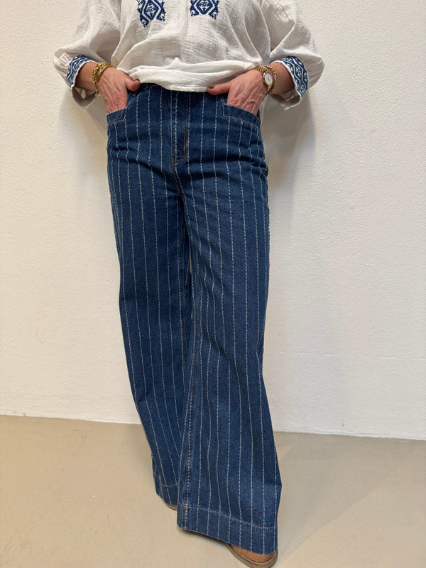 Nümph Atlanta High Rise Jeans - Medium Blue Denim