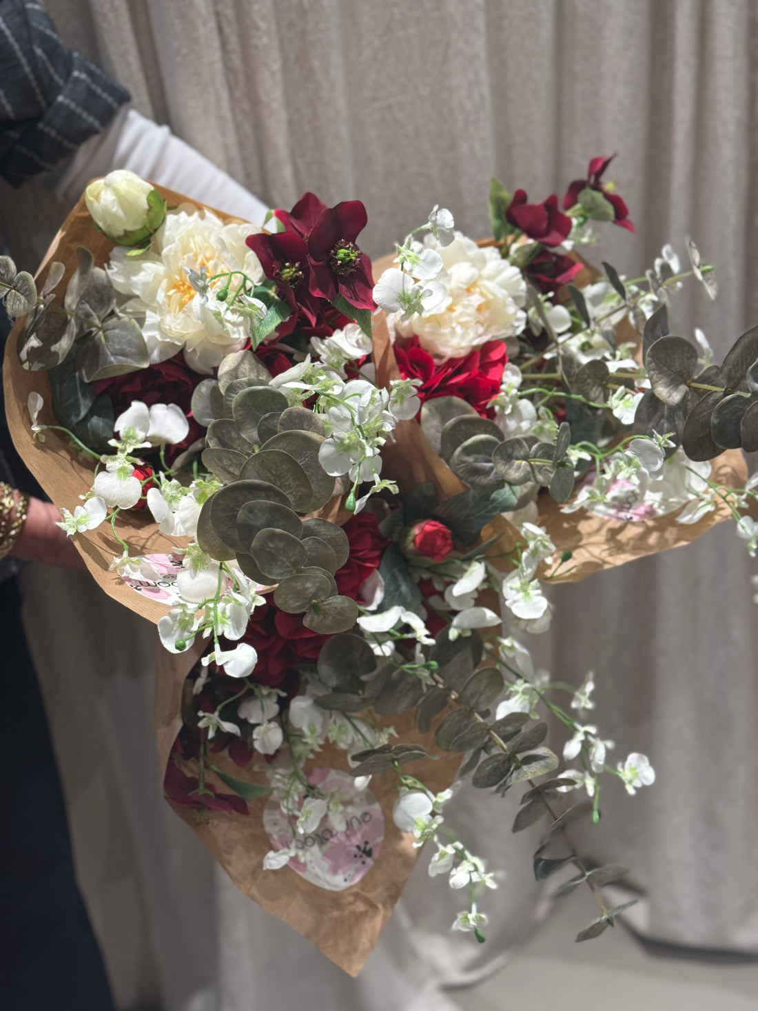 Evighedsbuketter - Hvid / Rød