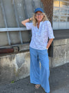 Kaffe Jade Denim Pants - Medium Blue Chambray