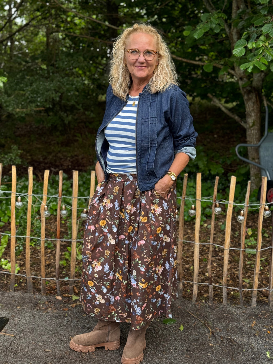 Marta du château Ciela Skirt - Brown Print