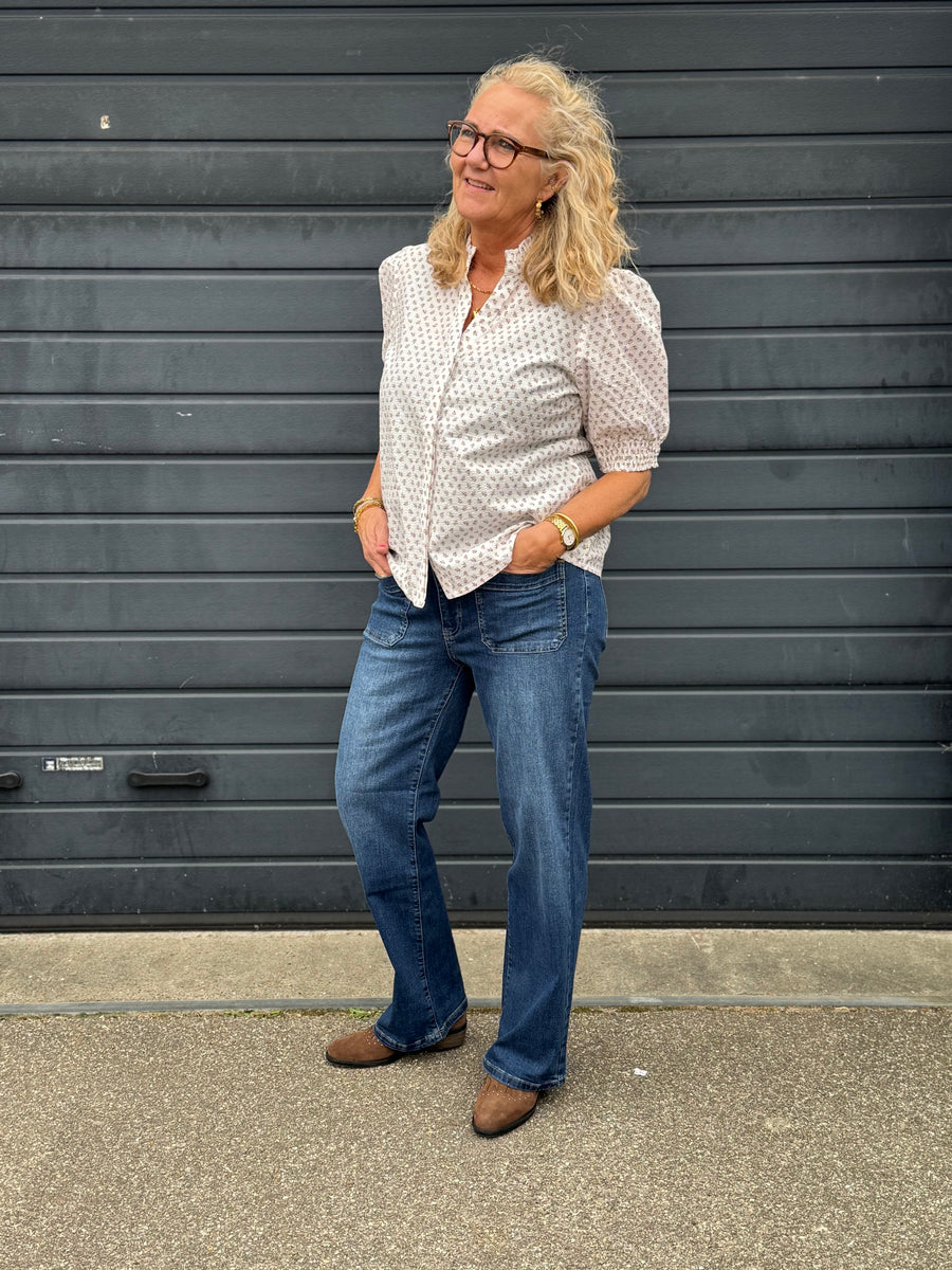 Isay Bologna Wide Jeans - Dark Denim