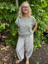 Kaffe Omila Harem Pants - Feather Grey Melange