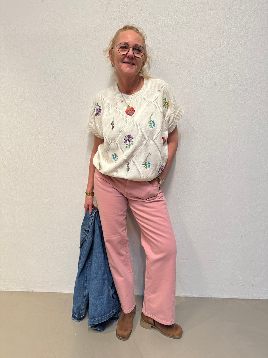 Isay Como Twill Pant - Washed Rose