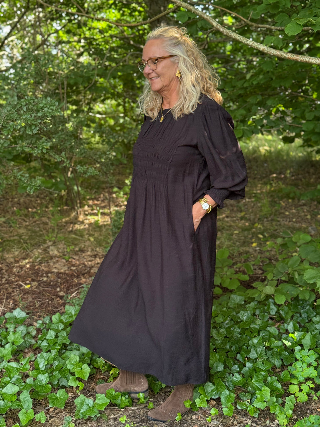 Isay Ane Smock Kjole - Black