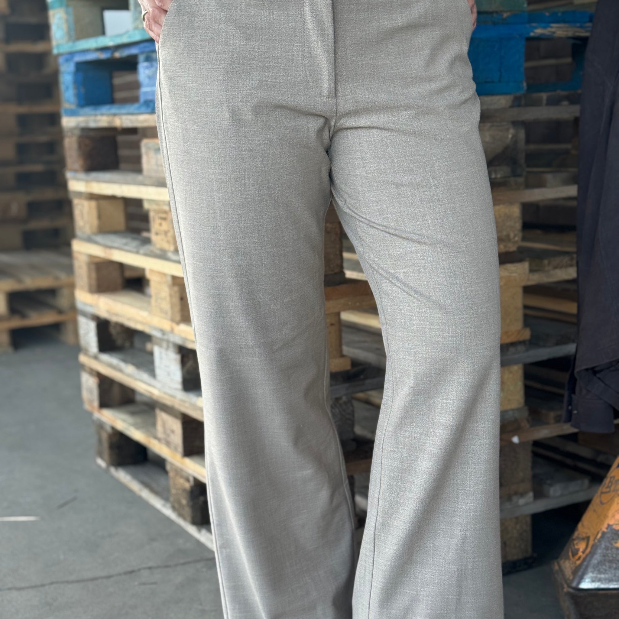 Isay Rimini Long Pant - Taupe Melange