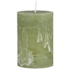 Ib Laursen Rustiklys - Green Tea ( H: 10 cm, Ø: 6,8 cm)