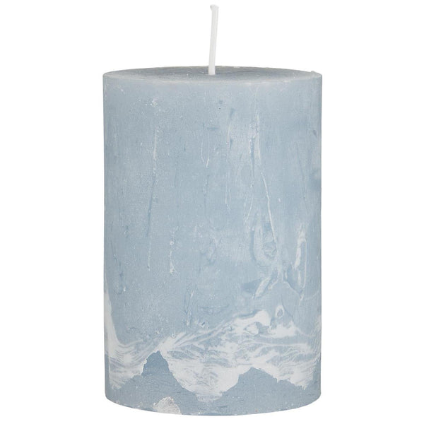 Ib Laursen Rustiklys - Støvblå ( H: 10 cm, Ø: 6,8 cm)