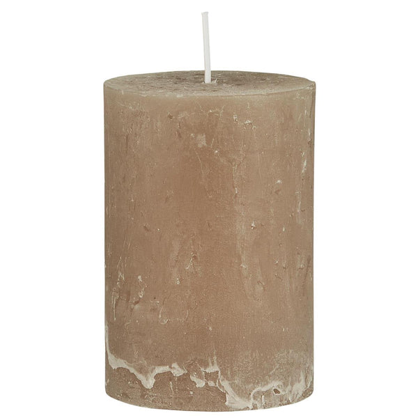 Ib Laursen Rustiklys - Hør (H:10 cm, Ø: 6,8 cm)