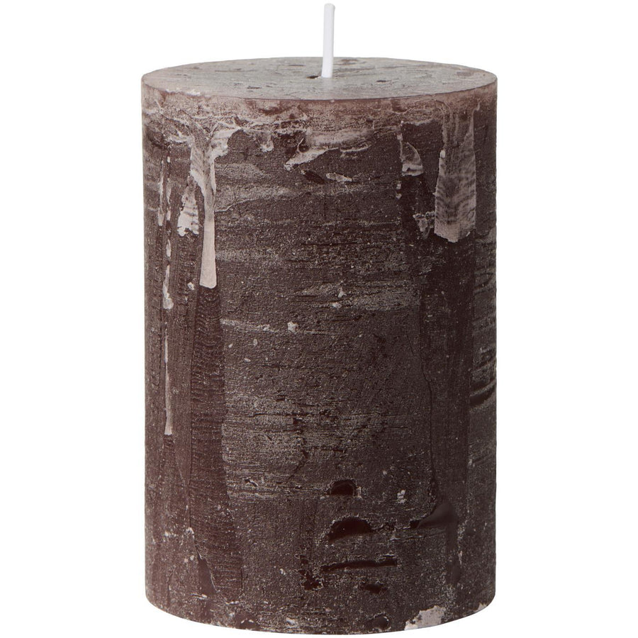 Ib Laursen Rustiklys - Chocolate (H:10 cm, Ø: 6,8 cm)