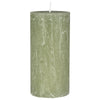 Ib Laursen Rustiklys - Green Tea (H:14 cm, Ø: 6,8 cm)