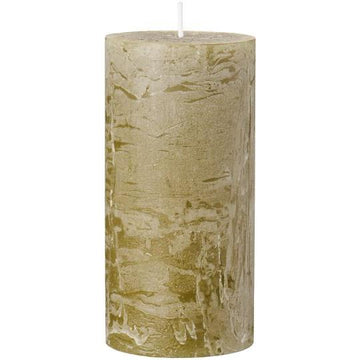 Ib Laursen Rustiklys - Olivengrøn (H:14 cm, Ø: 6,8 cm)