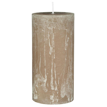 Ib Laursen Rustiklys - Hør (H:14 cm, Ø: 6,8 cm)