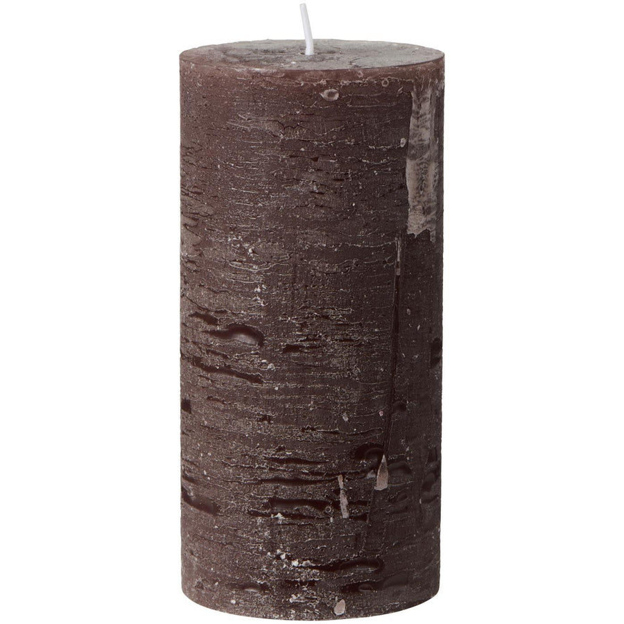 Ib Laursen Rustiklys - Chocolate (H:14 cm, Ø: 6,8 cm)