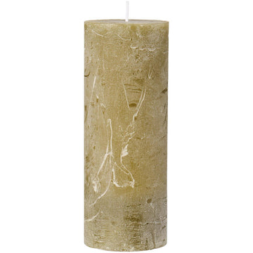 Ib Laursen Rustiklys - Olivengrøn (H:18 cm, Ø: 6,8 cm)