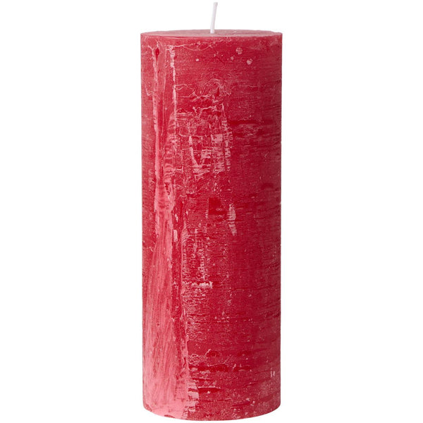 Ib Laursen Rustiklys - Nordic Red (H:18 cm, Ø: 6,8 cm)