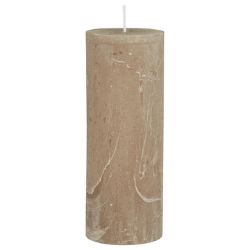 Ib Laursen Rustiklys - Hør (H:18 cm, Ø: 6,8 cm)