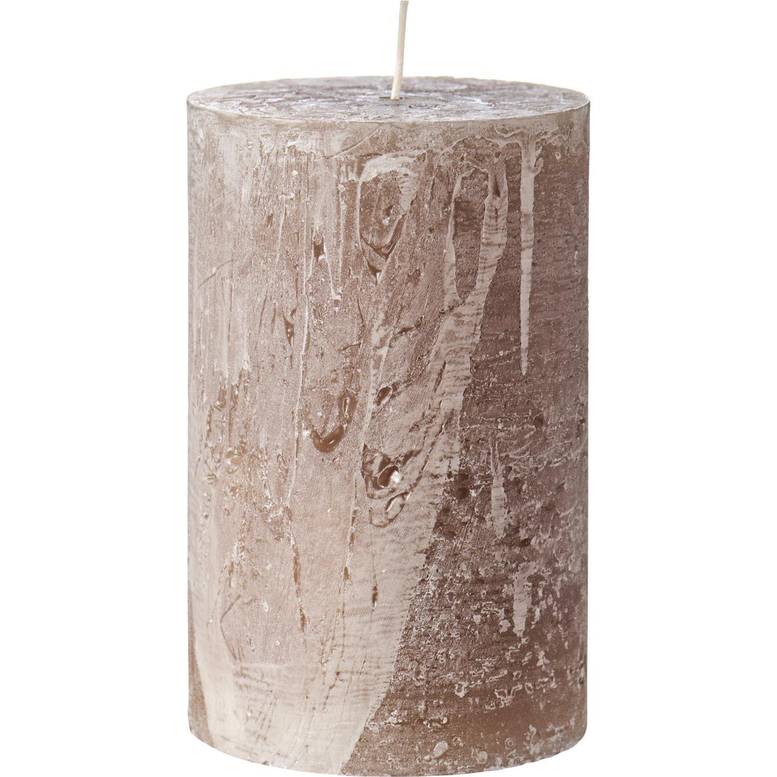 Ib Laursen Rustiklys - Hør (H: 15 cm, Ø 9,6 cm)