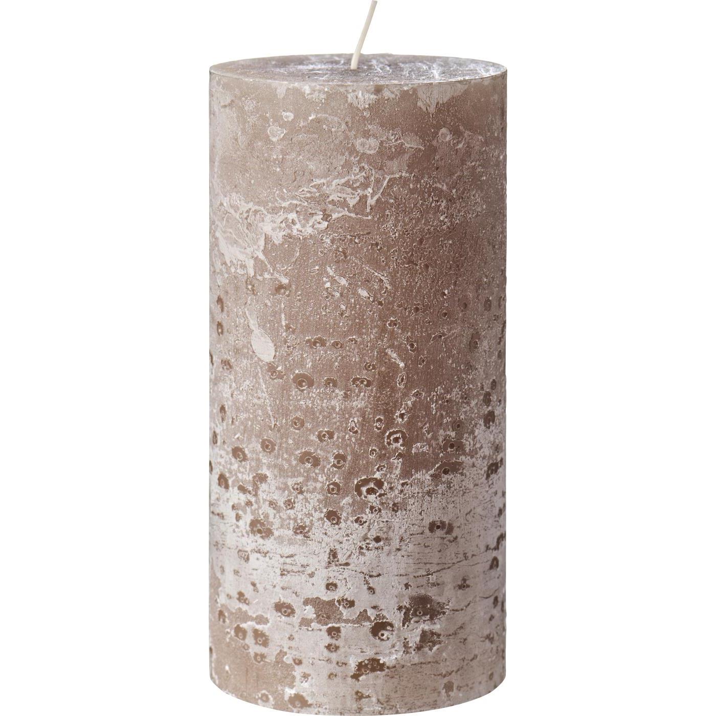 Ib Laursen Rustiklys - Hør (H: 20 cm, Ø 9,6 cm)