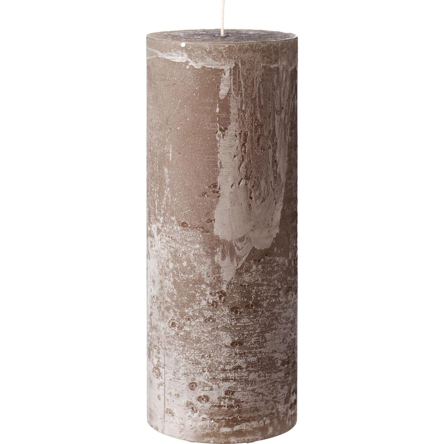 Ib Laursen Rustiklys - Hør (H: 25 cm, Ø 9,6 cm)