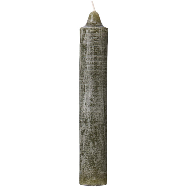 Ib Laursen Rustiklys - Olivengrøn (H:23 cm, Ø: 3,8 cm)