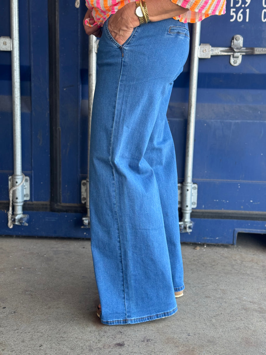 Cream Visti Pant - Sanjose Indigo Blue Denim