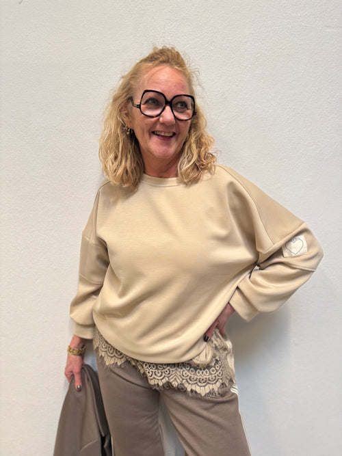 Costa Mani Alba Solid Sweat - Sand