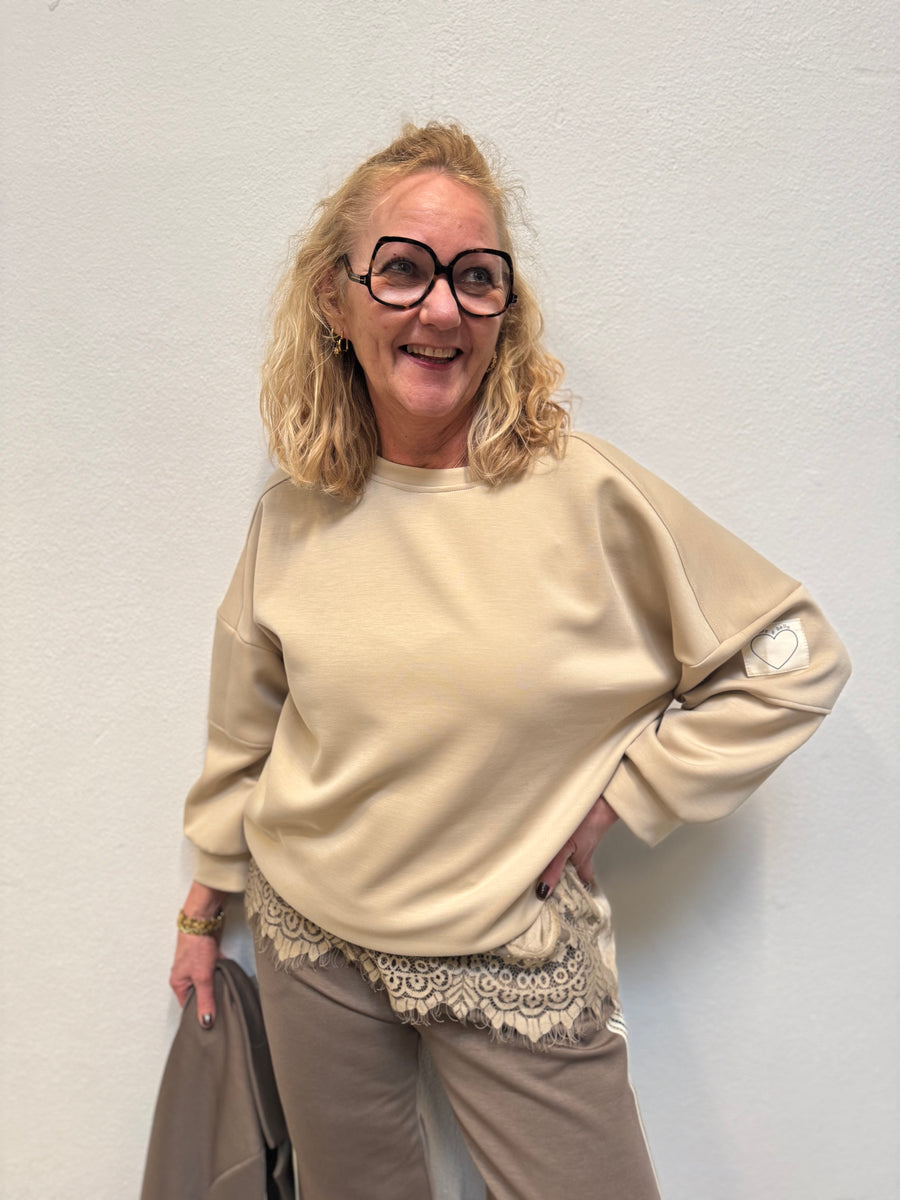 Costa Mani Alba Solid Sweat - Sand