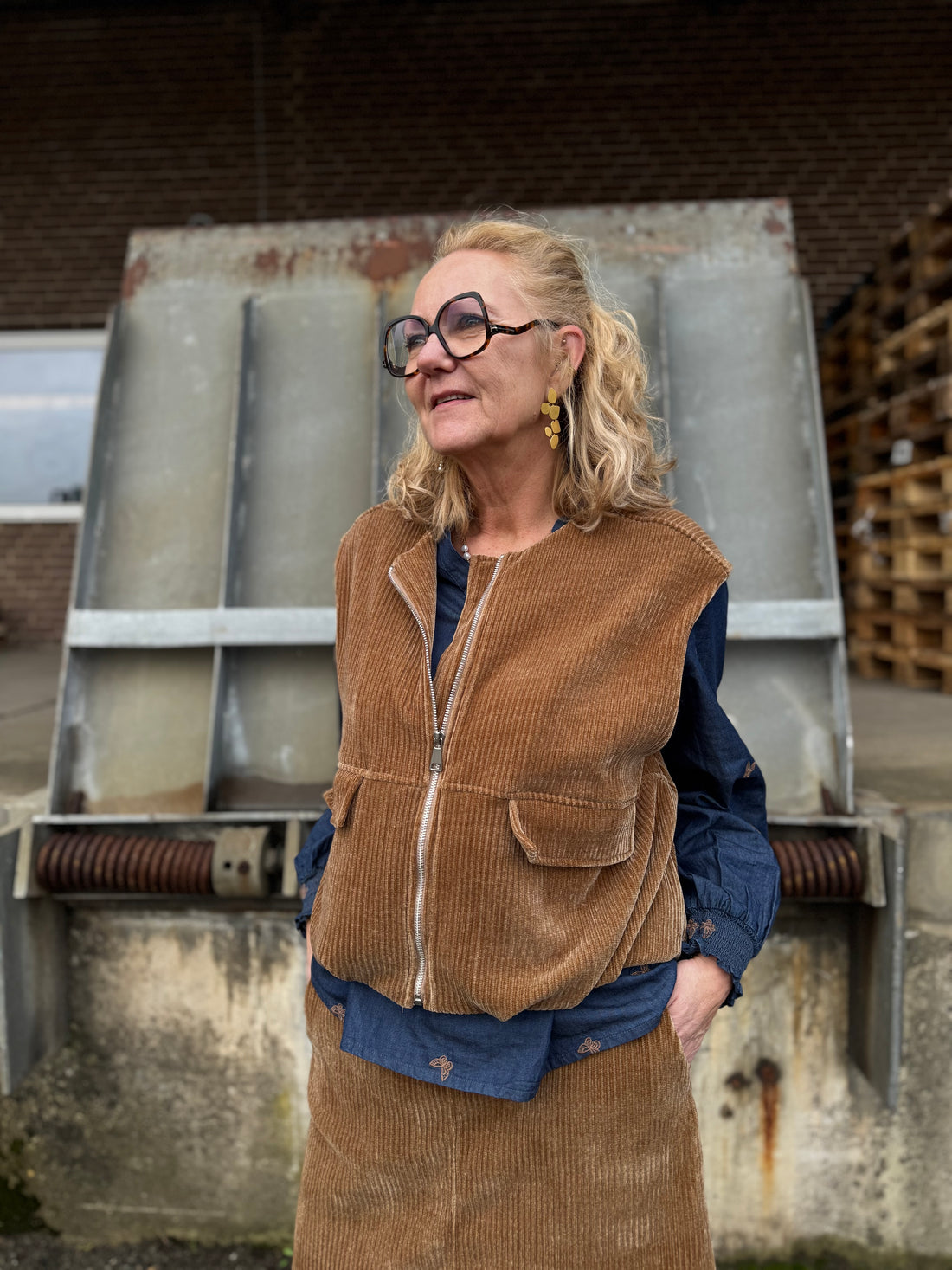 Marta du château Freya Vest - Camel