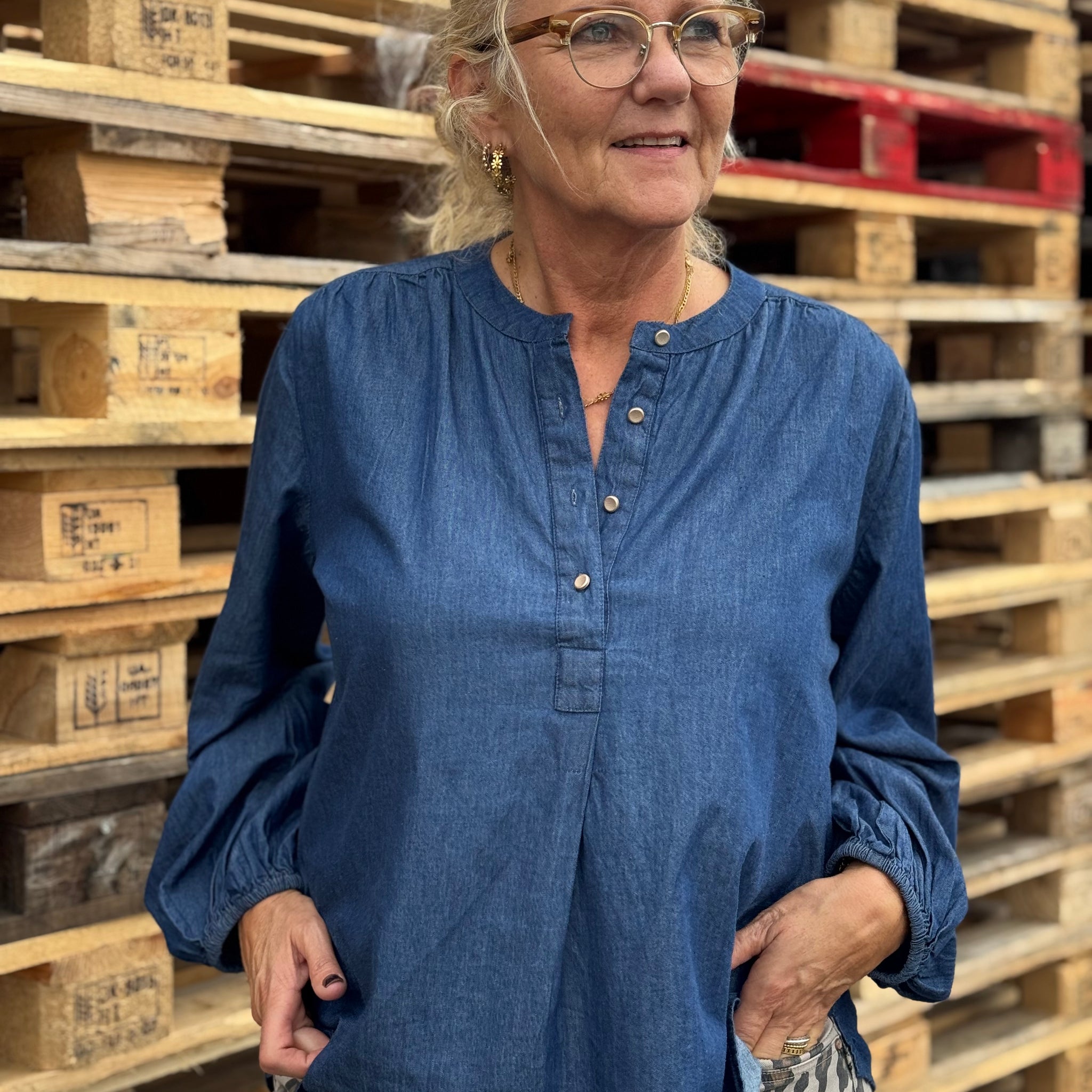 Gaspar Læsø Denim Shirt - Blue