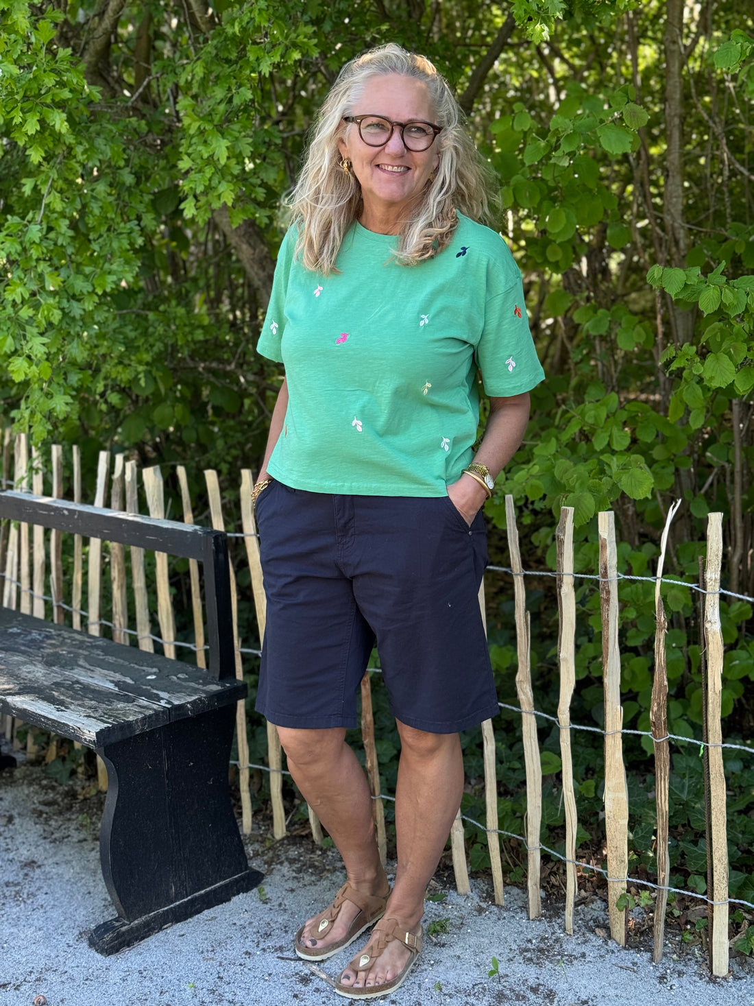 Nümph Mirello Boxy T-shirt - Green Spruce