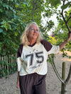 Kaffe Philine T-shirt - Turtledove/Coffee Bean