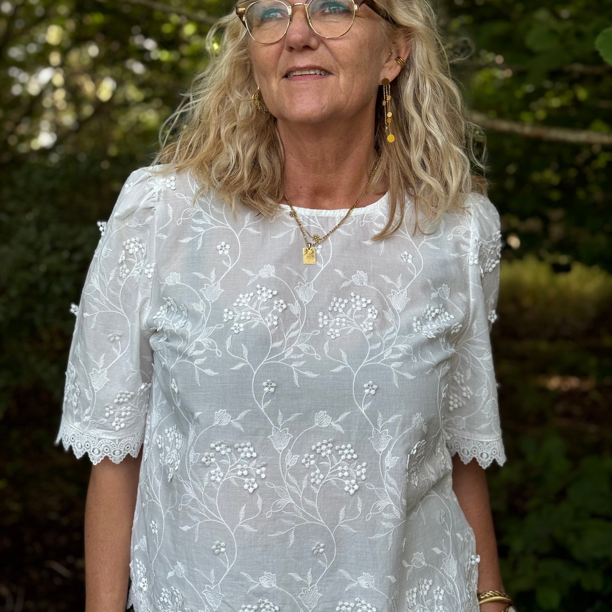 Cream Hilda SS Blouse