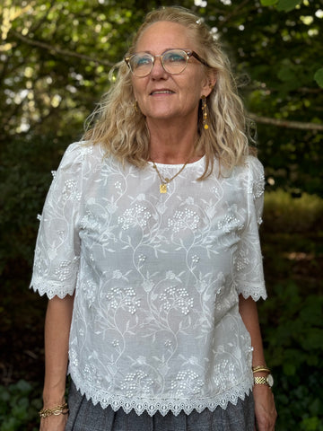 Cream Hilda SS Blouse
