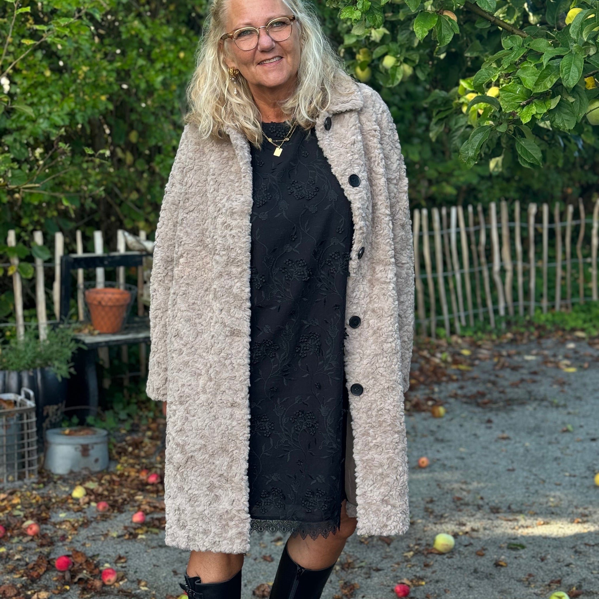 Notyz Fake Fur Jacket - Taupe