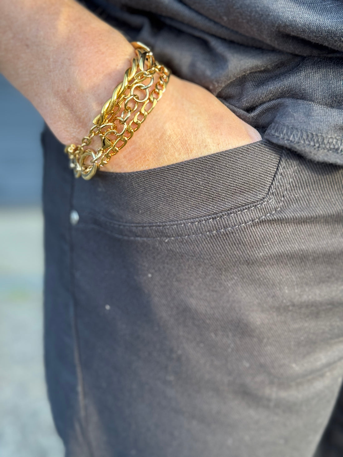 Isay Como Twill Wide Pant - Black