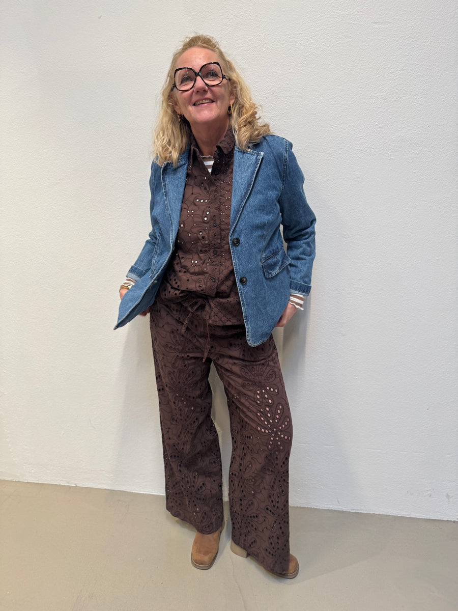 Kaffe Klara Denim Blazer - Blue Denim