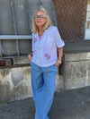 Kaffe Jade Denim Pants - Medium Blue Chambray