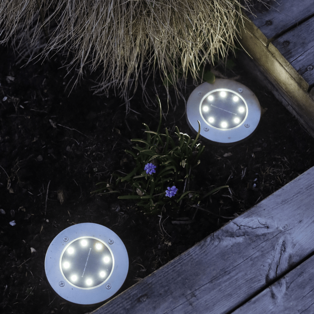 LED Solcelle Havespots 2 Stk.