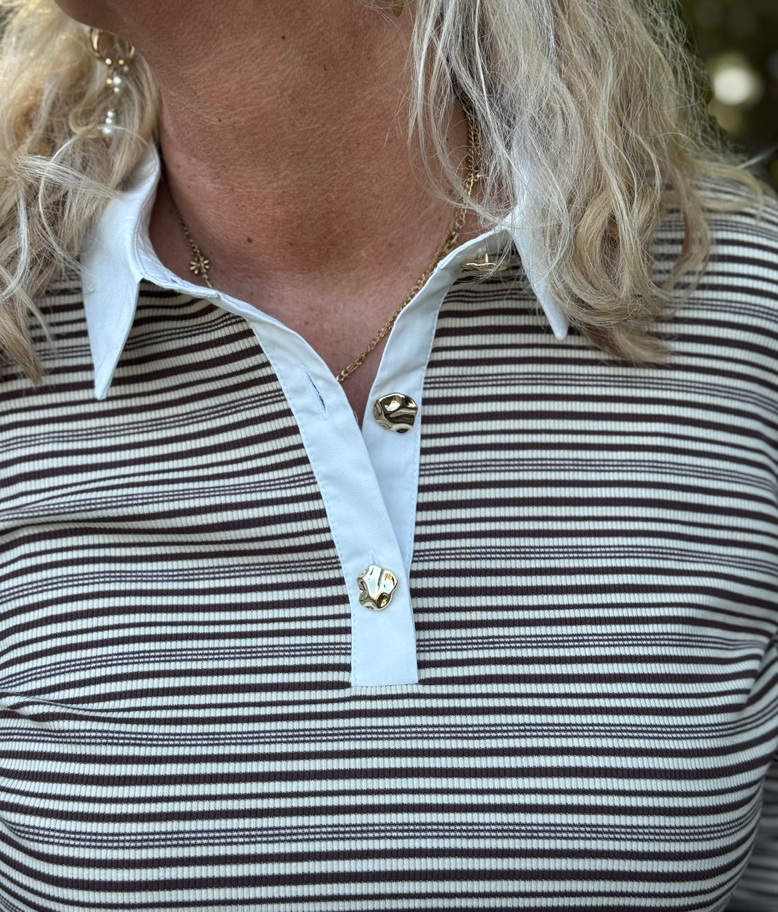 Nümph Semma LS Polo - Black Coffee