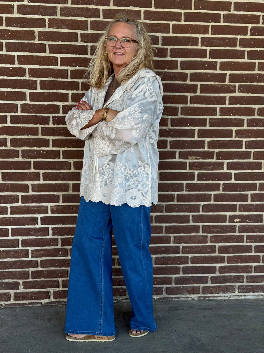 Cream Visti Pant - Sanjose Indigo Blue Denim