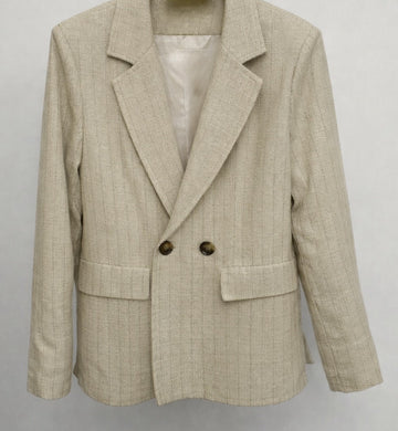 Marta du château Marissa Blazer - Beige Stripe