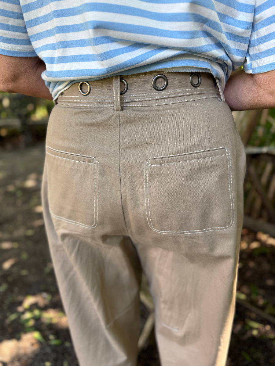Nümph Hilme Barrel Pants - Silver Mink