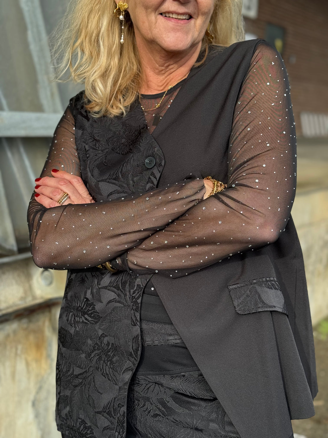 Kaffe Stinna T-shirt - Black Deep CC