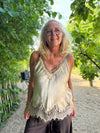 Costa Mani Mila Lace Top - Golden Sand