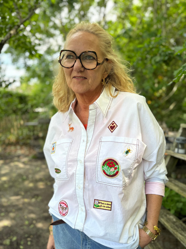 Nümph Badge Shirt - Bright White