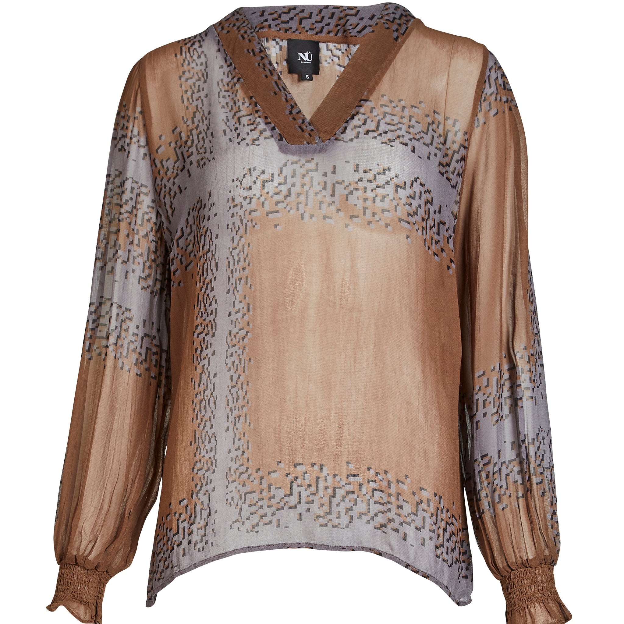 Nü Denmark Bianca Blouse - Dark Earth Mix