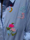 Costa Mani Mia Shirt - Stripe/Palm