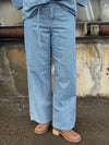 Culture Ayna Pants - Blue/White Stripe